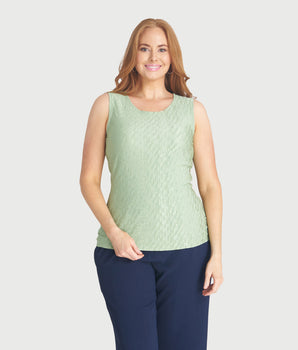 Maeve Dusty Sage Sleeveless Top