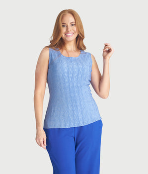 Maeve Periwinkle Sleeveless Top