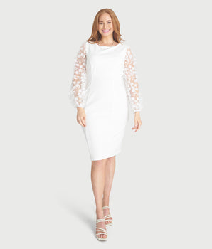 Lynette Ivory Cocktail Dress