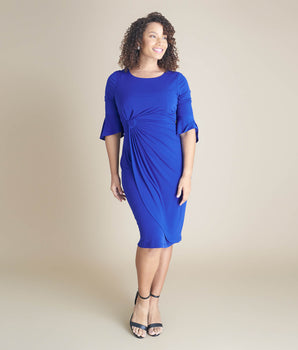 Lisa 2.0 Cobalt Knee Length Dress