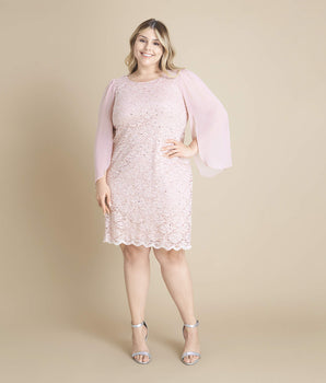 Stevie Pale Nude Lace Dress