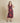 Tonya Red Floral Cowl Neck Midi Dress